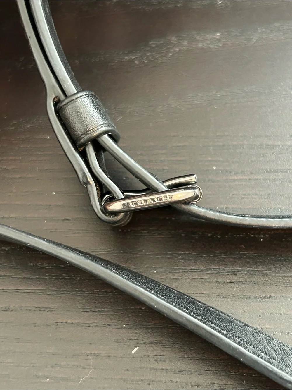 Coach Black Leather Belt Bag with Front Pocket - Picture 5 of 11
